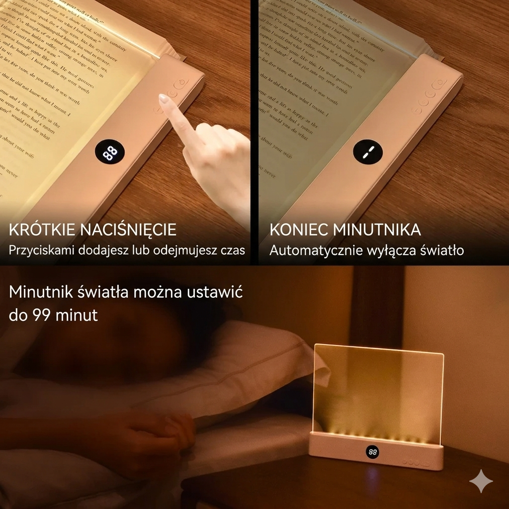 Lampka Czytelnicza LED na Zakładkę